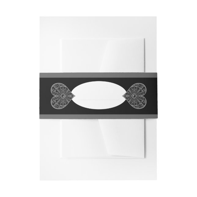 Bandeau De Faire-part Céramique noir (Devant example)