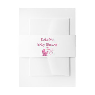 Bandeau De Faire-part C'est une Baby Shower Fille