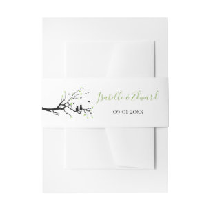 Bandeau De Faire-part Chats modernes en amour Silhouette noire Cœur Mari