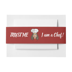 Bandeau De Faire-part Chef femme