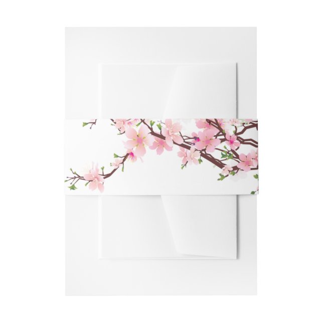 Bandeau De Faire-part Cherry Blossom Mariage (Devant example)