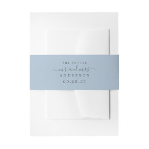 Bandeau De Faire-part Chic Script Future Mr Mrs Gray Mariage