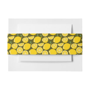 Bandeau De Faire-part Citron Jaune Moderne Amusant mignon