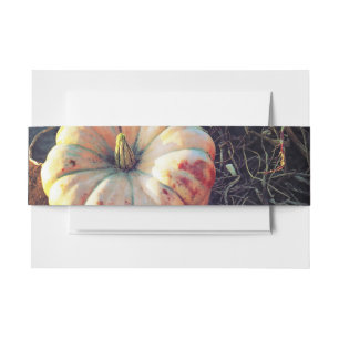 Bandeau De Faire-part Citrouille Rustique