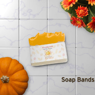 Bandeau De Faire-part Citrouille Spice Artisan Soap Bande Emballage