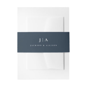 Bandeau De Faire-part Classic monogram wedding