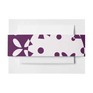 Bandeau De Faire-part Cloche de Noël Violette Motif de Fêtes