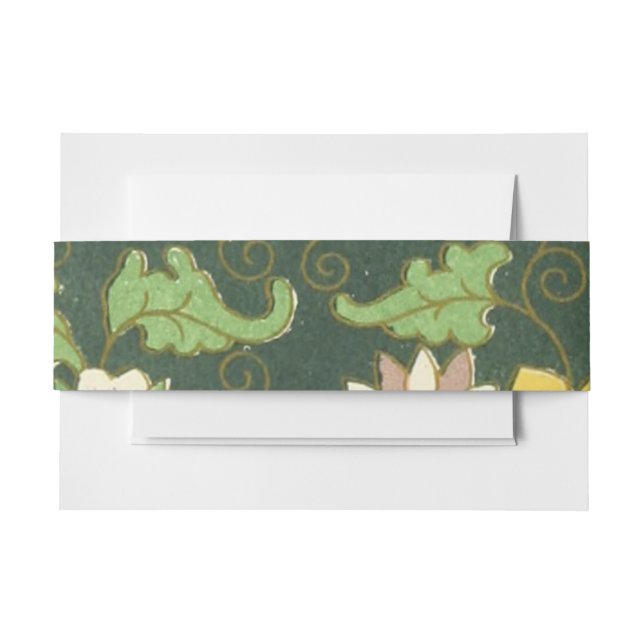 Bandeau De Faire-part Cloisonne Chine Patter Asiatique Oriental (Devant Example)