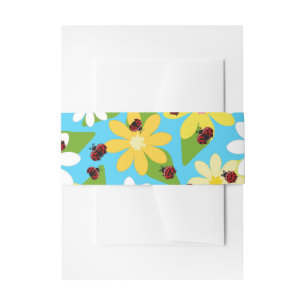 Bandeau De Faire-part Coccinelle Rouge Coléoptère Insecte Amant Cœurs No