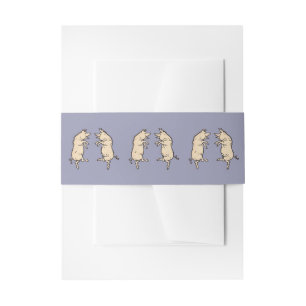 Bandeau De Faire-part Cochons dansants antiques : petite danse folkloriq