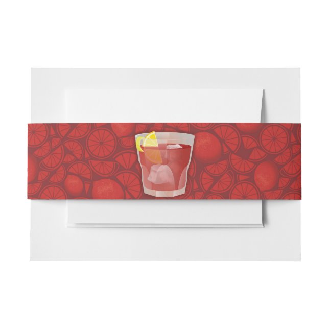 Bandeau De Faire-part cocktail Americano (Devant Example)