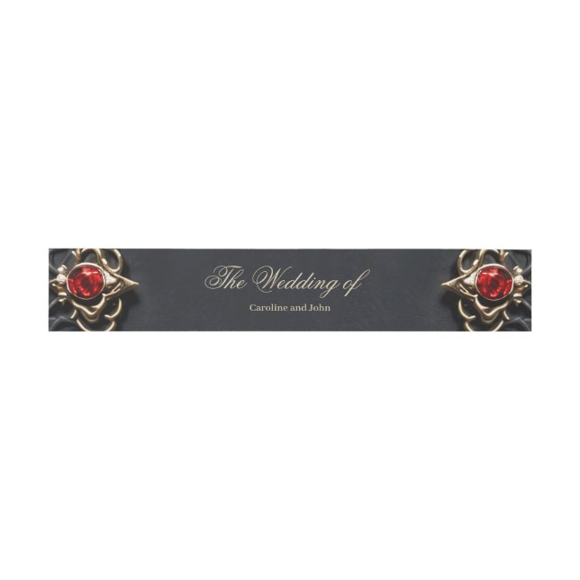 Bandeau De Faire-part Coeur gothique étonnant (Plat)