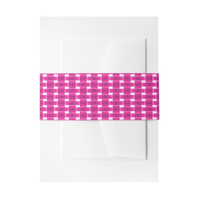 Bandeau De Faire-part Coincement rose sur (Devant example)