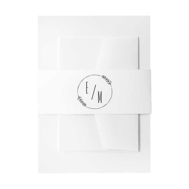 Bandeau De Faire-part Collection de Faire-part de mariage de couronnes m (Devant example)