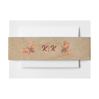 Bandeau De Faire-part Collection de Mariages d'automne rustique et cosy