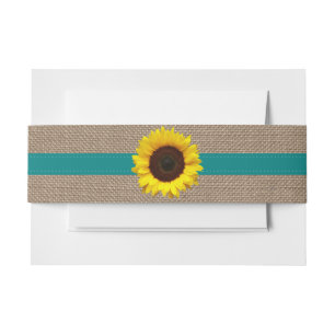 Bandeau De Faire-part Collection de Mariages de tournesol rustique - Tur