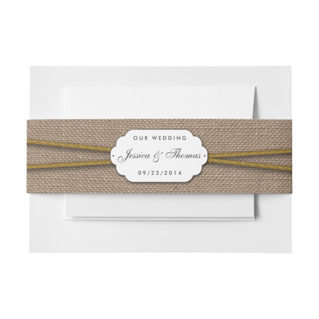 Bandeau De Faire-part Collection de Mariages de tournesols rustiques (Devant Example)