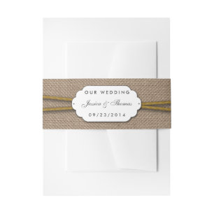 Bandeau De Faire-part Collection de Mariages de tournesols rustiques