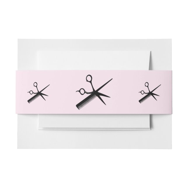Bandeau De Faire-part Concepteur esthéticienne rose (Devant Example)