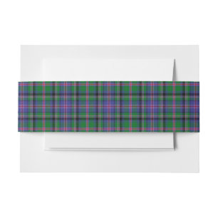 Bandeau De Faire-part Cooper Scottish Tartan Belly Band