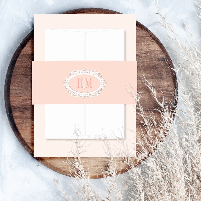 Bandeau De Faire-part Corail romantique et élégant (Créateur téléchargé)