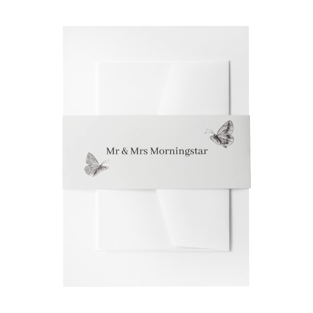 Bandeau De Faire-part Cornsilk neutre (Devant example)