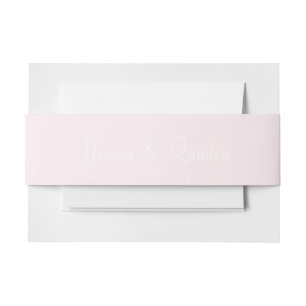 Bandeau De Faire-part Couleur complémentaire Lavender Blush Durable