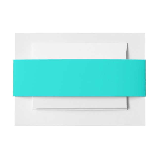 Bandeau De Faire-part Couleur Cool turquoise brillante (Devant Example)