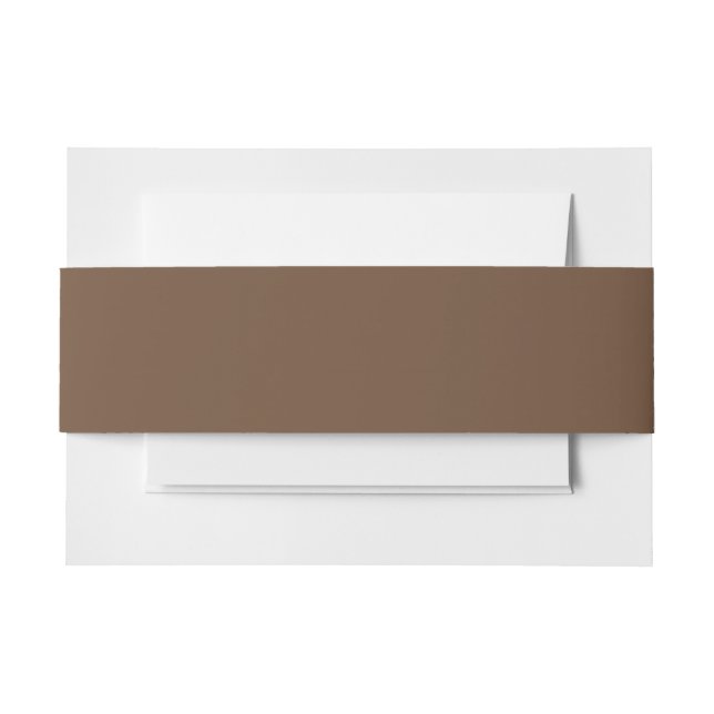 Bandeau De Faire-part Couleur solide Brown café (Devant Example)