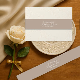 Bandeau De Faire-part Couleur solide minimale et élégante