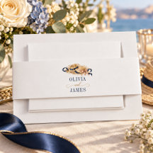 Couple Mûr Mariage Second Navy Or