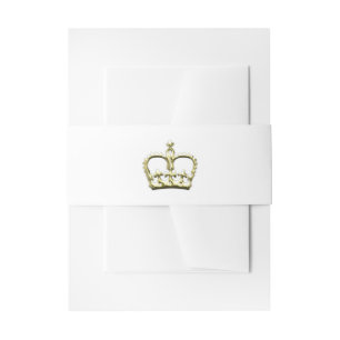 Bandeau De Faire-part Couronne dorée