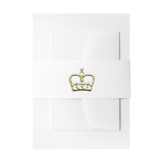 Bandeau De Faire-part Couronne dorée (Devant example)