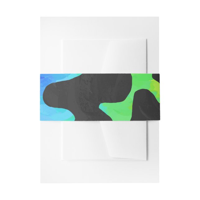 Bandeau De Faire-part Cow Black et Rainbow Stuff (Devant example)