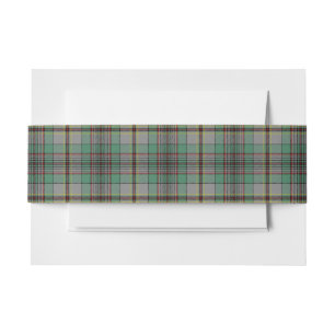 Bandeau De Faire-part Craig Scottish Tartan Belly Band