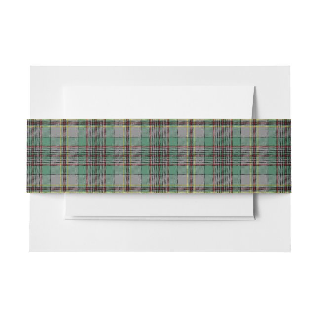 Bandeau De Faire-part Craig Scottish Tartan Belly Band (Devant Example)
