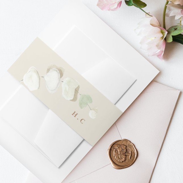 Bandeau De Faire-part Cream Grass Tropical Jungle Floral Mariage (Créateur téléchargé)