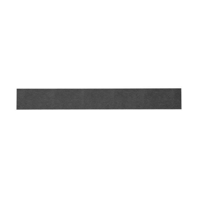 Bandeau De Faire-part Cuir noir de Faux (Plat)