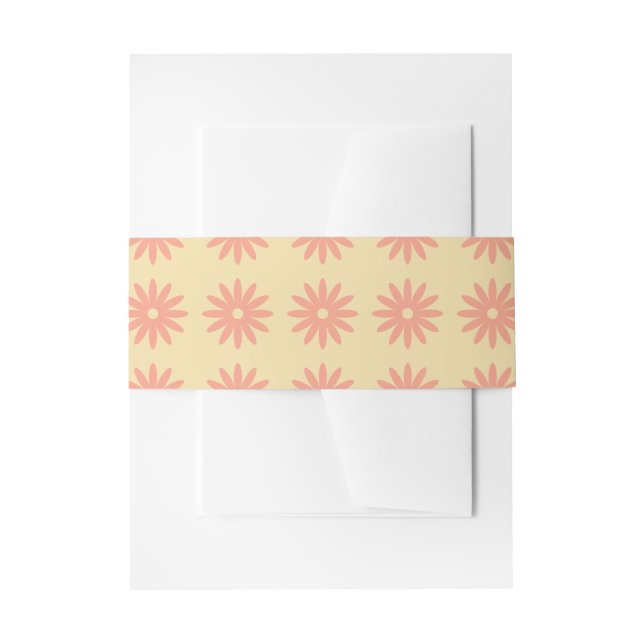 Bandeau De Faire-part Daisy Invitation Belly Band (Devant example)
