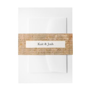 Bandeau De Faire-part Déclaration d'indépendance 📜 1776 Vintage