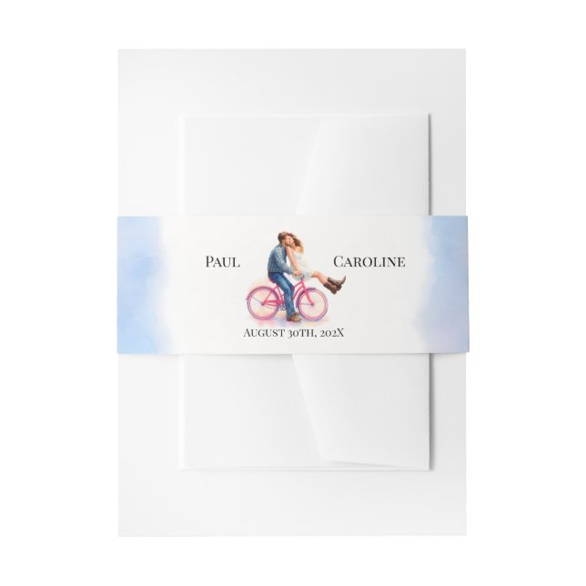 Bandeau De Faire-part Décontracté moderne Romantique Mariage Artiste Cou