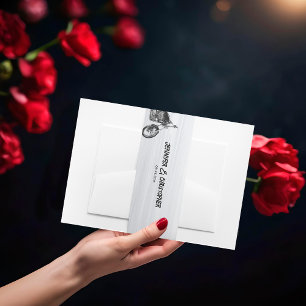 Bandeau De Faire-part Décontracté Motorcycle Biker Thème Moderne Mariage