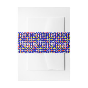 Bandeau De Faire-part Décor de l'effet 3D À damiers dalles de drapeau na