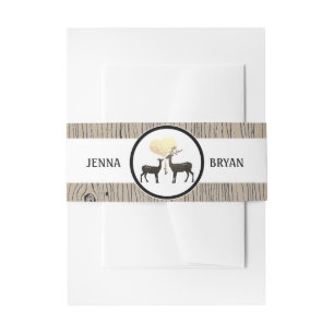 Bandeau De Faire-part Deer Love Woodland Deer Mariage Custom