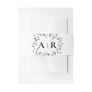 Bandeau De Faire-part Défilement faire-part de mariage de la vigne