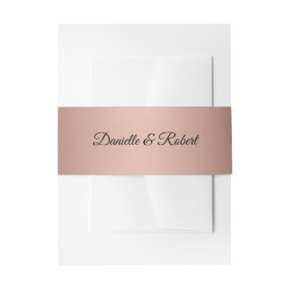 Bandeau De Faire-part Dégradé Or Rose Moderne Cursif