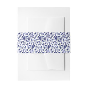 Bandeau De Faire-part Delfts Blauw Delft Blue Dutch Faire-part de mari