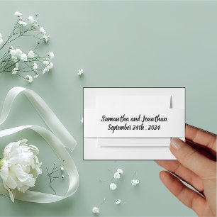 Bandeau De Faire-part Délicat Feuille du printemps