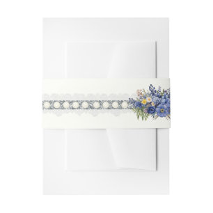 Bandeau De Faire-part Dentelles vintages Et Perles Florales