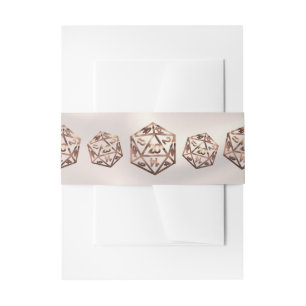 Bandeau De Faire-part Dés RPG   Imaginaire cuivre Retro Tabletop PnP Gam